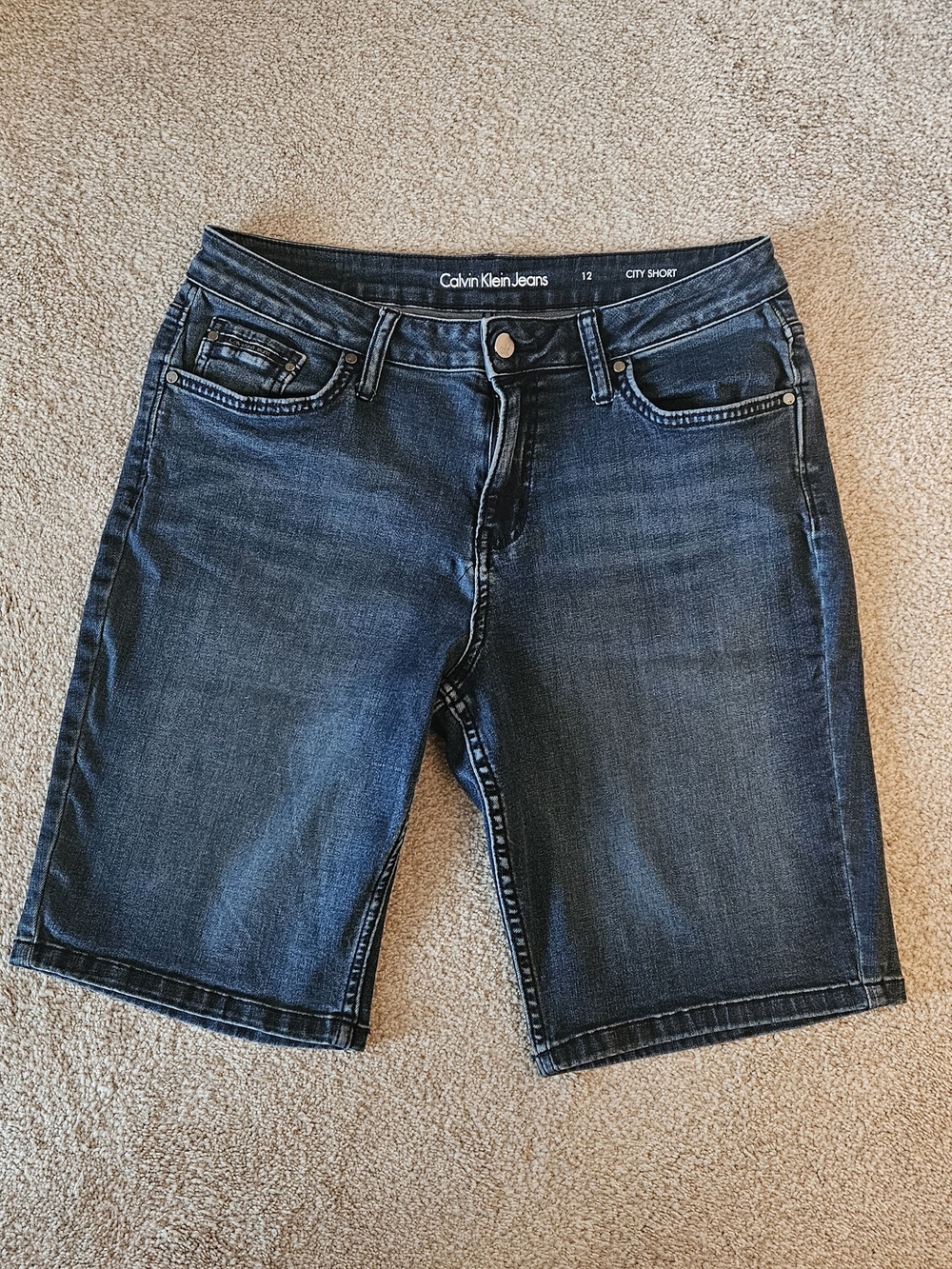 Calvin Klein Jeans Dark Indigo Denim Shorts